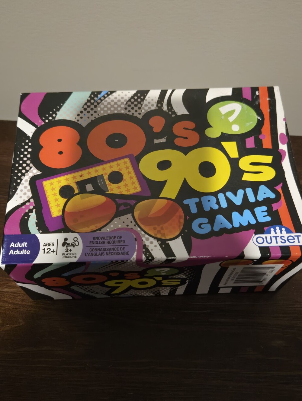 Outset 80's & 90's Trivia Game - Multicolor Retro Box